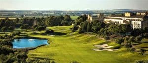 Montecastillo 18th Hole view of clubhouse and hotel