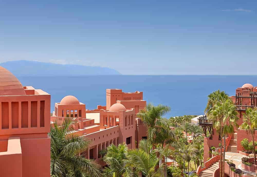 Architecture of the hotel at the Ritz Carlton Abama in tenerife