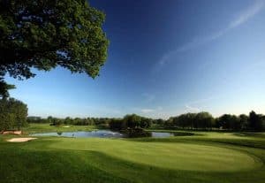 The Belfry Golf Course with Blue Sky